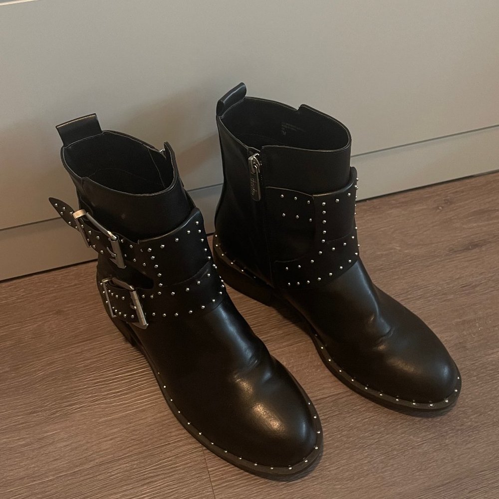 Charles by Charles David Black Buckle Booties